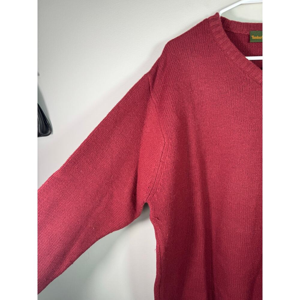 Timberland Lambswool Xxl Men's Red Pullover Sweater View 2